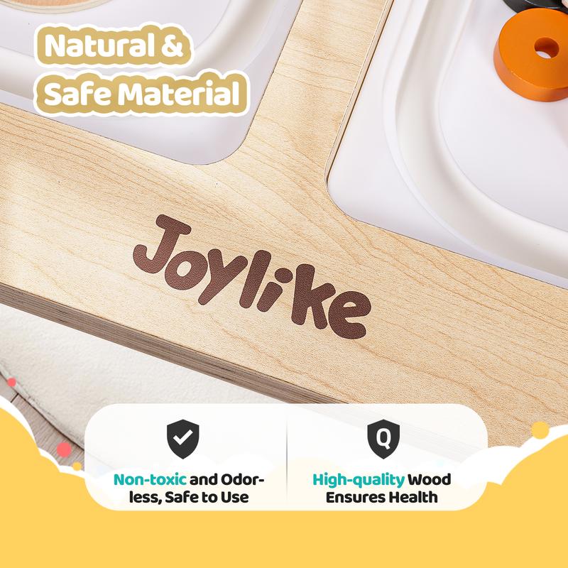 Joylike Wooden Sensory table, Household toys Maze, Time recognizing, Clothing recognizing.