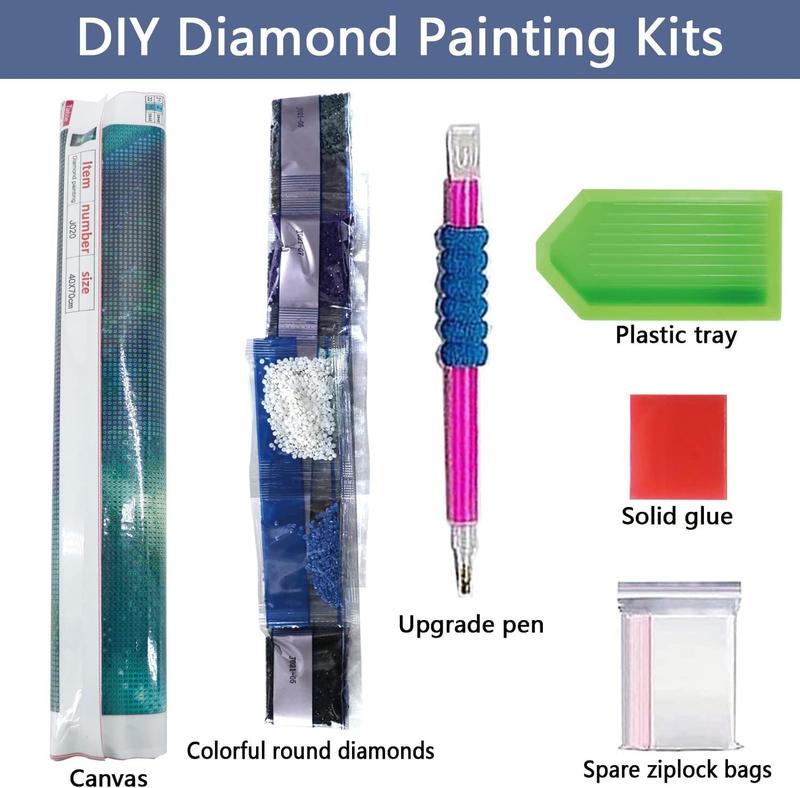 DIY Rose Diamond Painting Kits for Adults - Sunset 5D Diamond Art Kits, Full Drill Diamond Painting Kits, Gem Arts and Crafts for Beginner Home Wall Decor 12X16in Rose-1