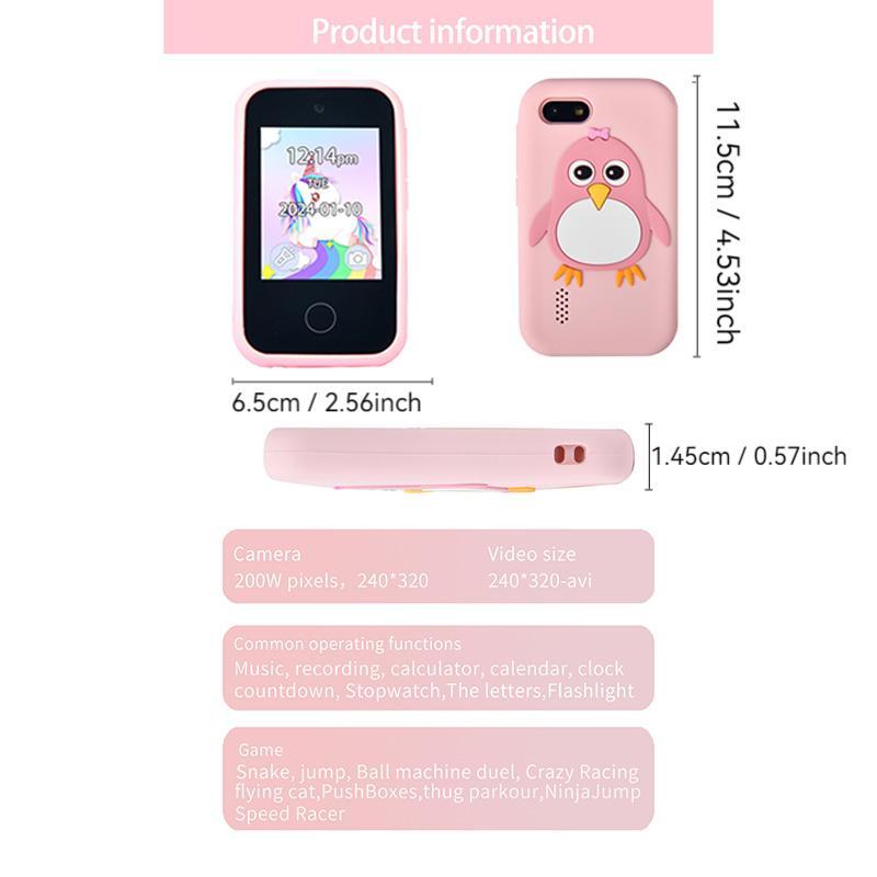 KGG Cute Bird Design Learning Machine, English Word Learning Machine with Audio Story Playback, Music Player, Camera Recording, Video Games Mobile Watch, Alarm Clock Lifestyle Tracking