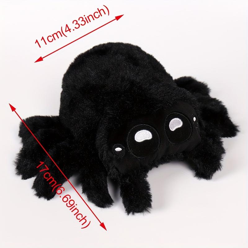 Cuddly Spider Plush Toy In Black, White & Gray - Perfect For Home Decor, Holiday Displays & Gifts For Friends On Valentine'S Day Or Birthdays