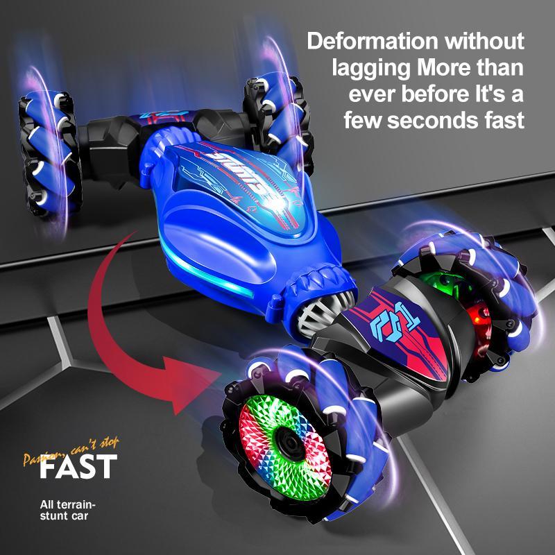 Remote Control Stunt Car with Light, Gesture Sensor Off-road Climbing 4WD Deformation Car, RC Drift Car, Birthday Gift, Holiday Gift