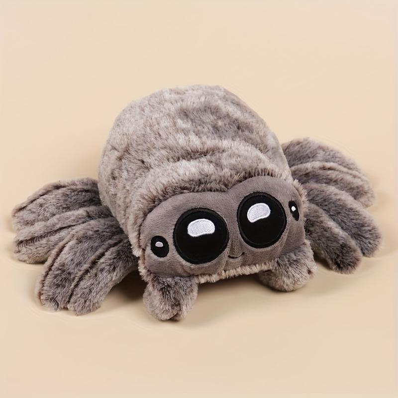 Cuddly Spider Plush Toy In Black, White & Gray - Perfect For Home Decor, Holiday Displays & Gifts For Friends On Valentine'S Day Or Birthdays