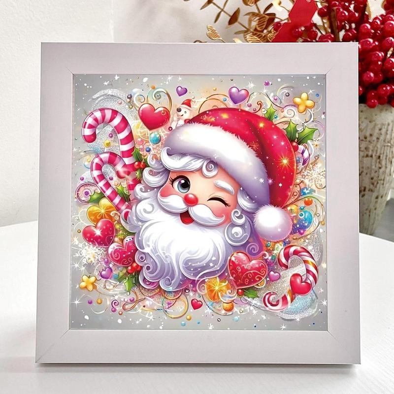 Santa Claus Pattern DIY Diamond Arts Colorful Painting Kit without Frame, 5D Diamond Arts Colorful Painting Kit, Wall Art Decor for Home Bedroom