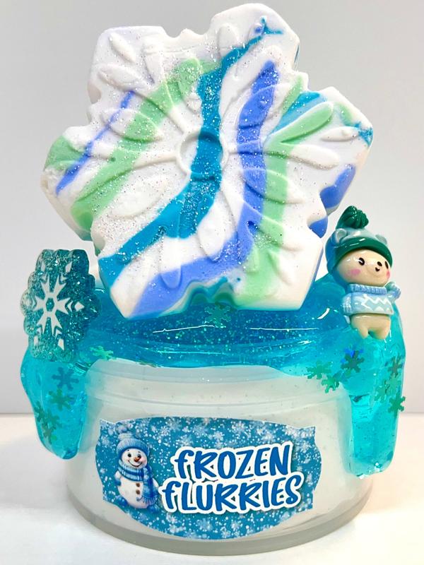 Frozen Flurries DIY Slime with Clay and Drizzle!