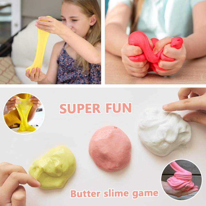 68 Pack Mini Butter Slime Kit, Scented Christmas Slime Party Favor Gifts, Stress Relief Toy for Girls and Boys, Soft & Non-Sticky, DIY Putty Toys for   s Aged 4-12