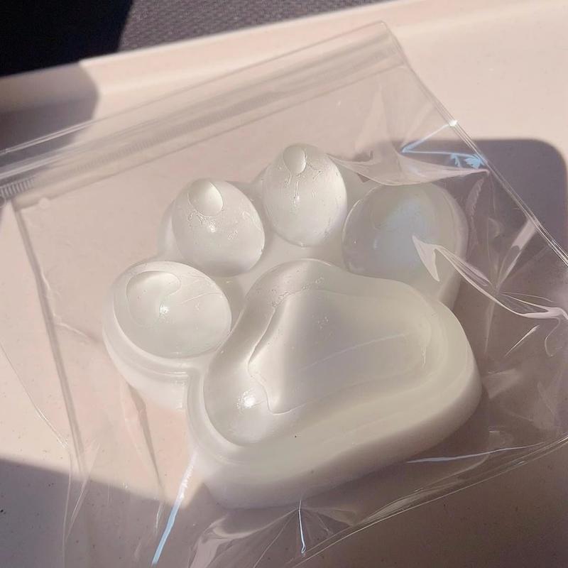 Handmade Taba Squishy Big Cat Paw Silicone Squeeze Toys for Stress Relief, 5