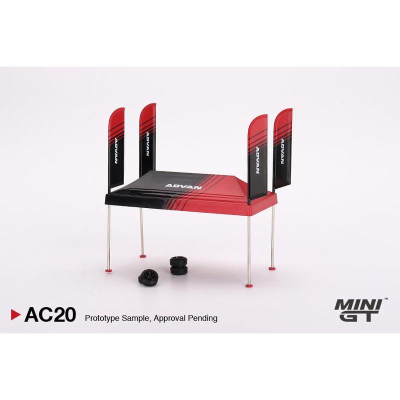 MiniGT 1:64 Paddock Service Tent Set ADVAN - MGTAC20