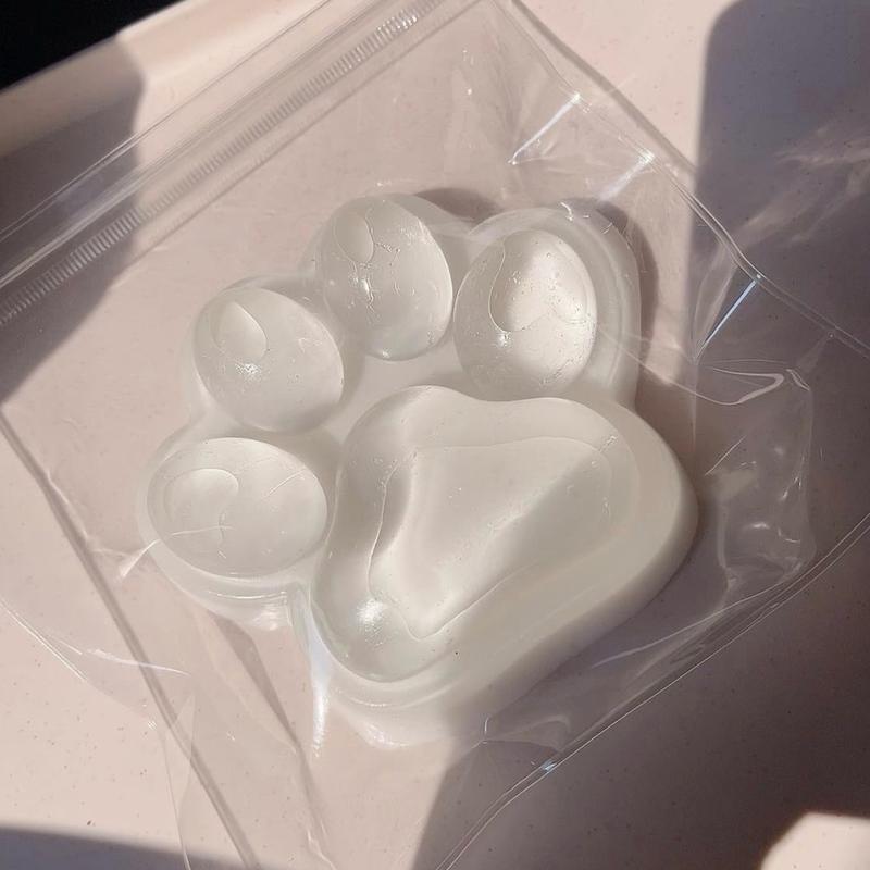 Handmade Taba Squishy Big Cat Paw Silicone Squeeze Toys for Stress Relief, 5