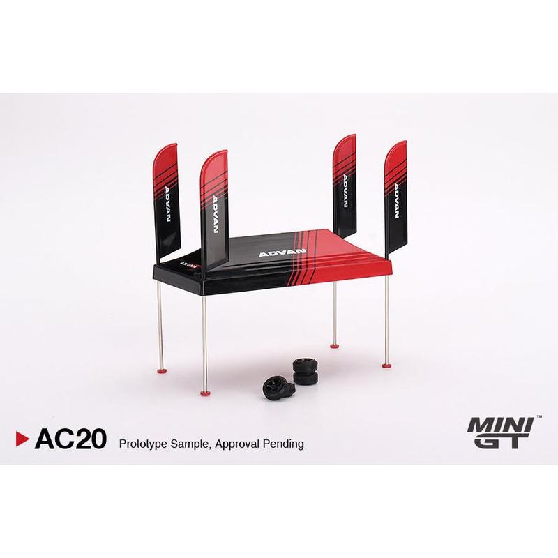 MiniGT 1:64 Paddock Service Tent Set ADVAN - MGTAC20