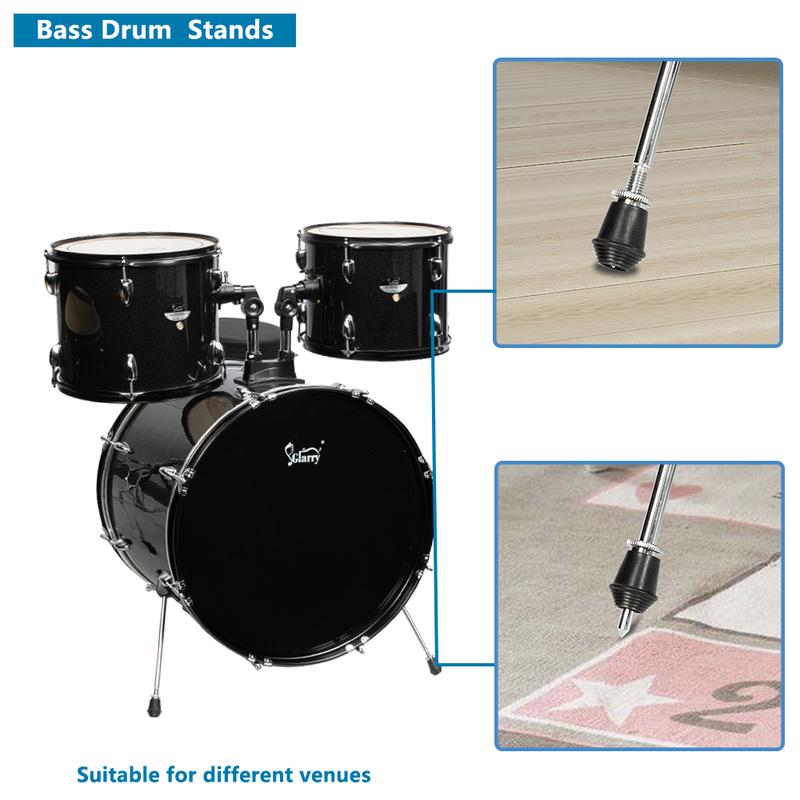 VINCIGO Full Size Adult Drum Set, 5PCS Percussion Instruments with Bass Drum two Tom Drum Snare Drum Floor Tom 16