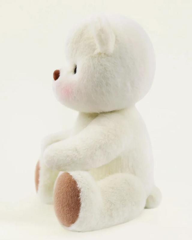 Getahug Winter Cute White Teddy Bear | Handmade Stuffed Animal Gift