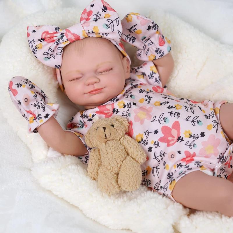 Babeside Series Realistic Lifelike Reborn Baby Dolls - Lovely Awake Realistic-Newborn Baby Dolls Soft Body, Valentine's Day Gift, Real Life Baby Dolls Girl with Gift Box for Kids Age 3+