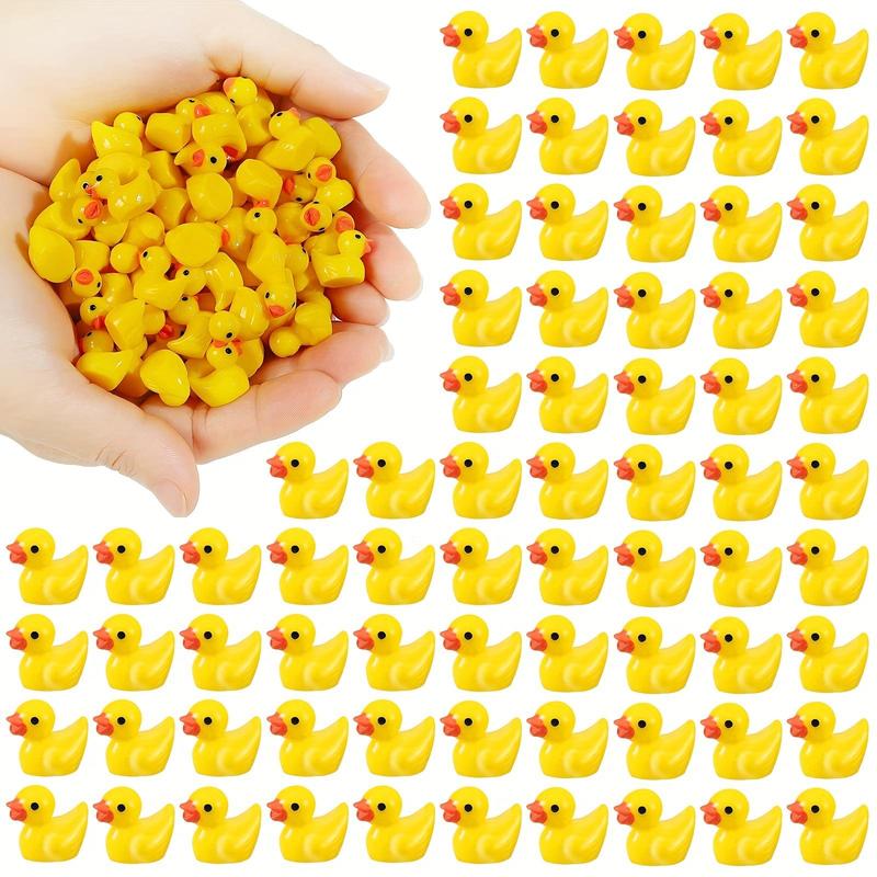 10 50 100PCS Cute Little Yellow Duck DIY Accessories, Gifts, Hanging Ornaments and Decorative Items, Birthday Gifts, Christmas Gifts, Festival Gifts, Stocking Filler