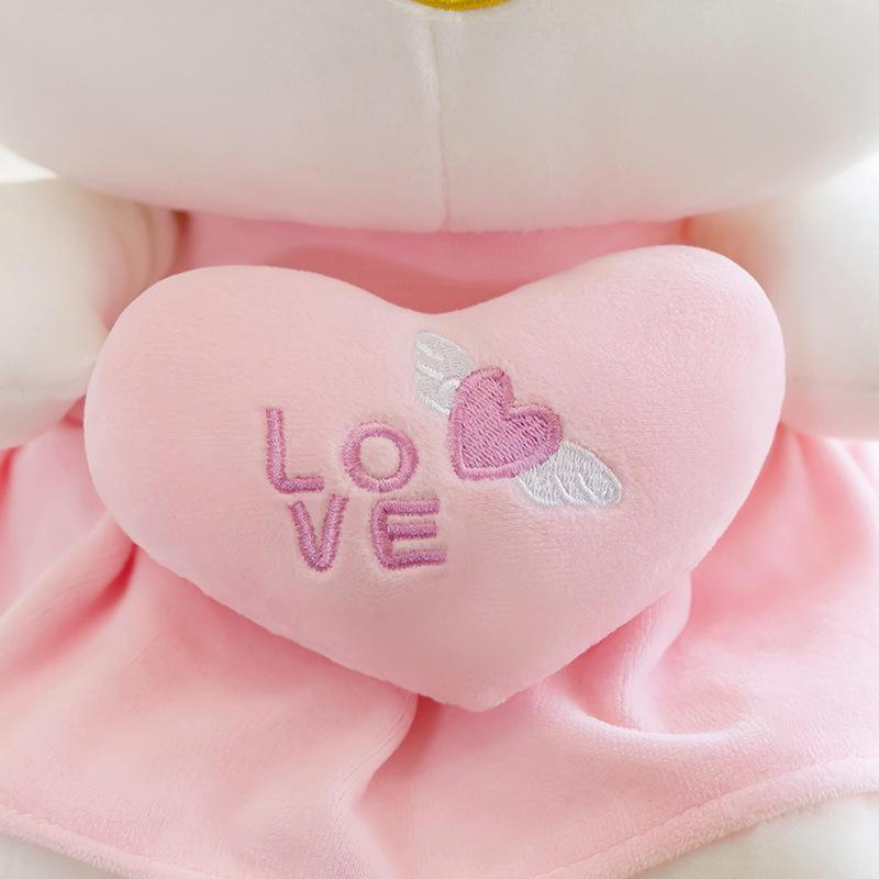 Pink Plush Cute Plush Toy, Soft Cat Plush Toy Pillow Birthdays Gift for Girls and Fans 25cm 9.8