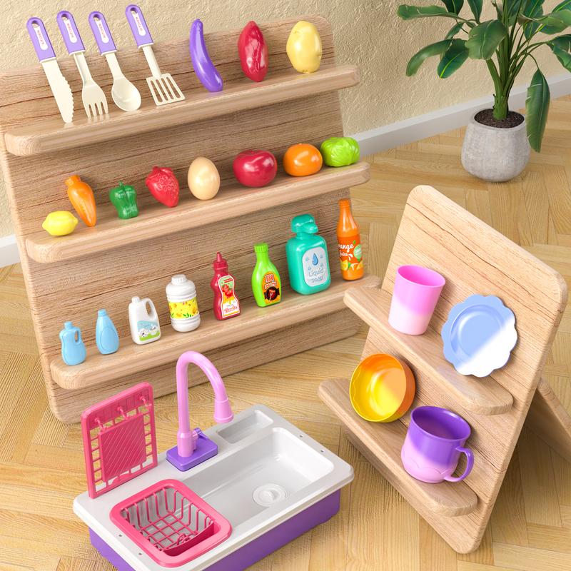 Pink Kitchen Sink Toys ,Kitchen and food toys，Play house toys， Electric Dishwasher Playing Toy with Running Water,Kitchen Set Toys,Electric Dishwasher Playing Toy with Running Water,Exquisite gifts, Christmas gifts, birthday gifts，