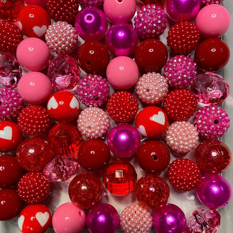 Valentine=%2=-- Mix 20mm Bubble Gum Bead Mixes Red Chunky Bead Mixes--=%2=- valentine=%2=----=%2=- day=%2=-- valentine day