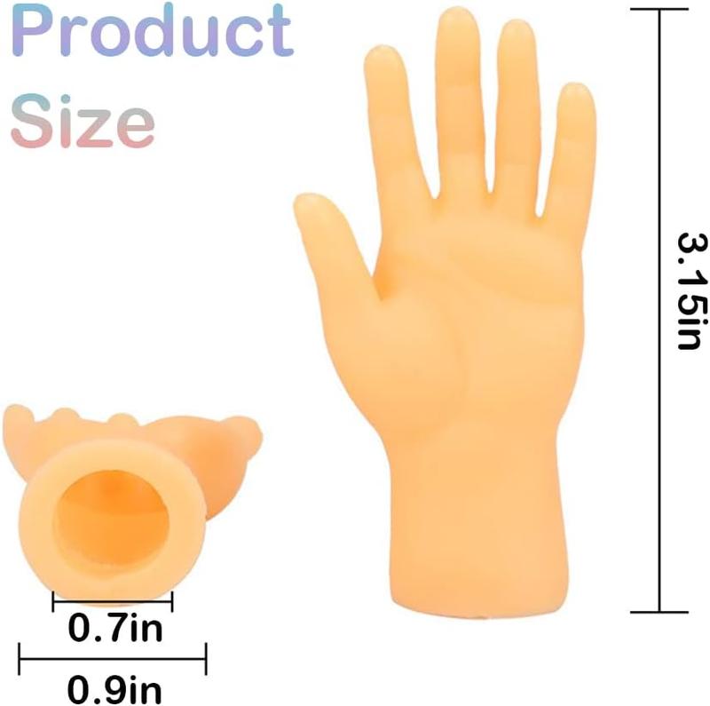 30 count Tiny Finger Hands Mini Rubber Finger Puppets, Miniature Small Hands Ealistic Cute Little Hand Finger for Gifts Puppet Show Prank Gag Performance Party Favors