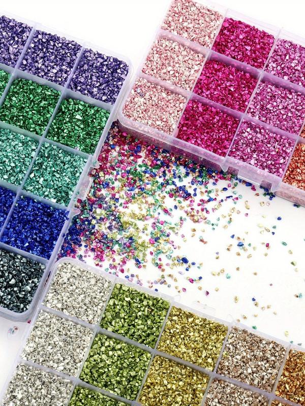 Mixed Color Glass Jewellery, DIY Resin Mold Filling Irregular Jewellery, Jewelry Making Accessories for Nail Art Decoration