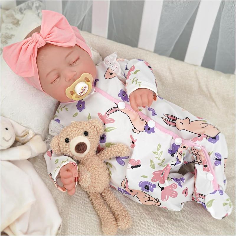 Babeside Series Realistic Lifelike Reborn Baby Dolls - Lovely Awake Realistic-Newborn Baby Dolls Soft Body, Valentine's Day Gift, Real Life Baby Dolls Girl with Gift Box for Kids Age 3+