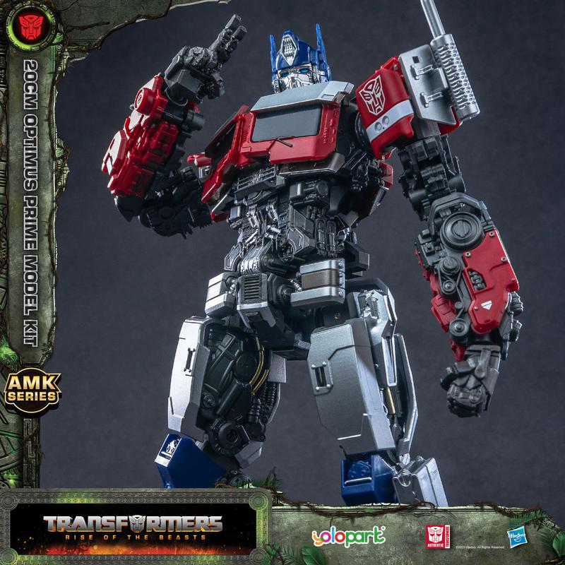 YOLOPARK Transformers Toys: Optimus Prime Action Figure - Rise of the Beasts - 7.87 Inch Pre-assembled Model Kit from the AMK Series