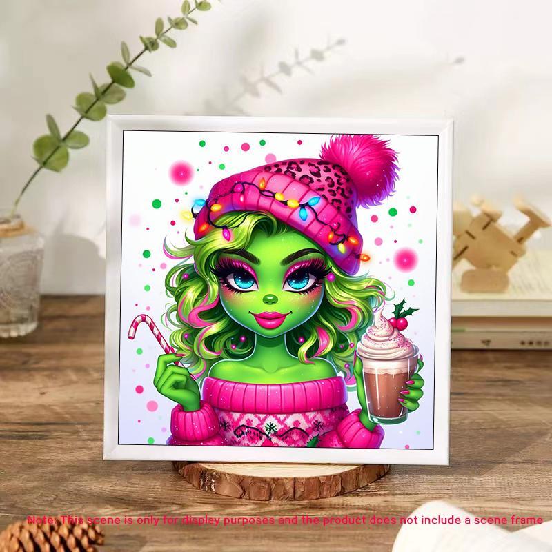 Cartoon Pattern DIY Diamond Arts Colorful Painting Kit without Frame, DIY 5D Diamond Arts Colorful Painting Kit, Wall Art Decor for Home