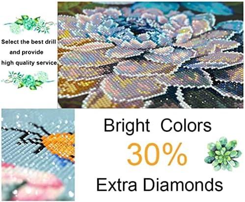 Diamond Painting Kits for Adults, Colorful Flower 5D DIY Diamond Art Kits Full Drill Diamond Dots for Gift Wall Decor and Relaxation Gem Arts 12x16 inch