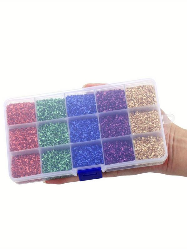 Mixed Color Glass Jewellery, DIY Resin Mold Filling Irregular Jewellery, Jewelry Making Accessories for Nail Art Decoration