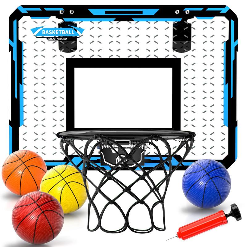 Basketball Hoop Indoor , Mini Basketball Hoop with 4 Balls, Basketball Toys Christmas Birthday Gift