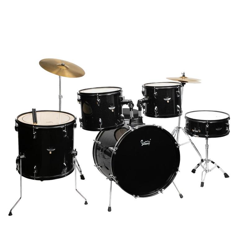 VINCIGO Full Size Adult Drum Set, 5PCS Percussion Instruments with Bass Drum two Tom Drum Snare Drum Floor Tom 16