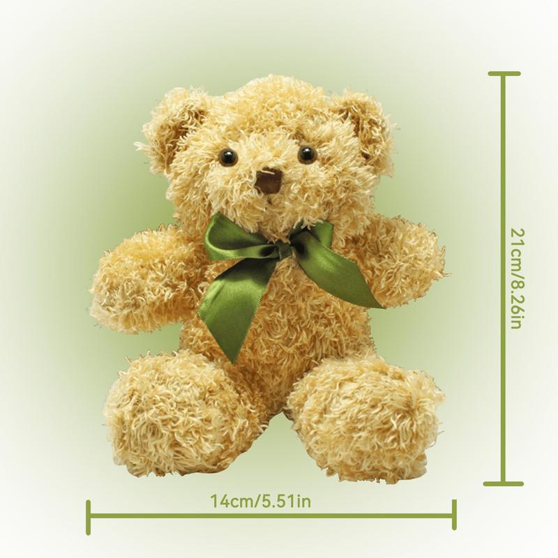 Huggable Teddy Bear Plush Toy, 1 Count Cute Design Bear Stuffed Animal, Quality Material for Every Moment, Skin-friendly and Perfect for Kids Gifts