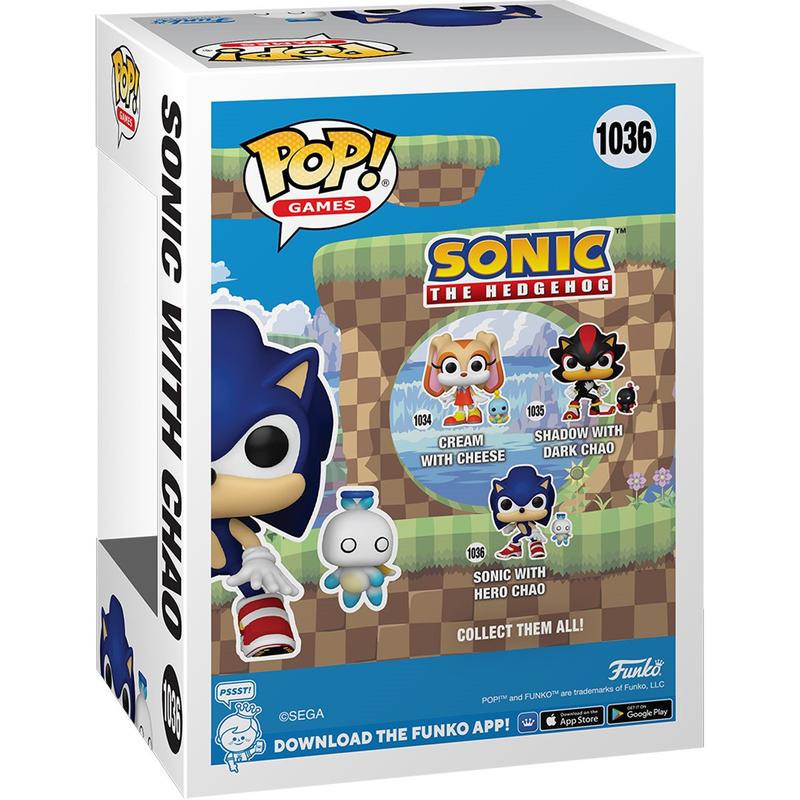 Sonic The Hedgehog Funko Pop! Vinyl Figure with Chao Buddy #1036