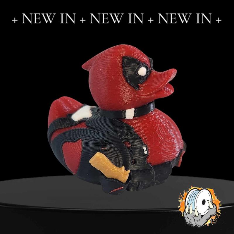 Quackpool: 3D Printed Deadpool Duck Figure