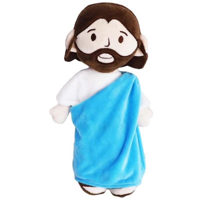 Yelakey Jesus Plush Toy, Soft and Comfy Plushies for Kids and Adults, Religious Party Favors Gifts for Kids, Religious Gift, Christian Baptism Gift, Thanksgiving Christmas Gift