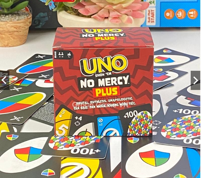 UNO NO MERCY PLUS: UNO version 196 194 card game upgrade for family, UNO +100 Challenging Rules, Premium version new update 2024.