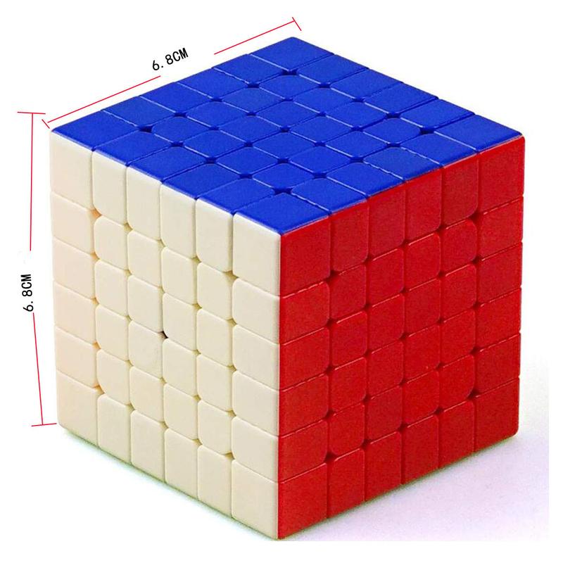 Qifan S 6x6 Speed Cube Stickerless Magic Cube 6x6x6 Puzzle Cubes Toy