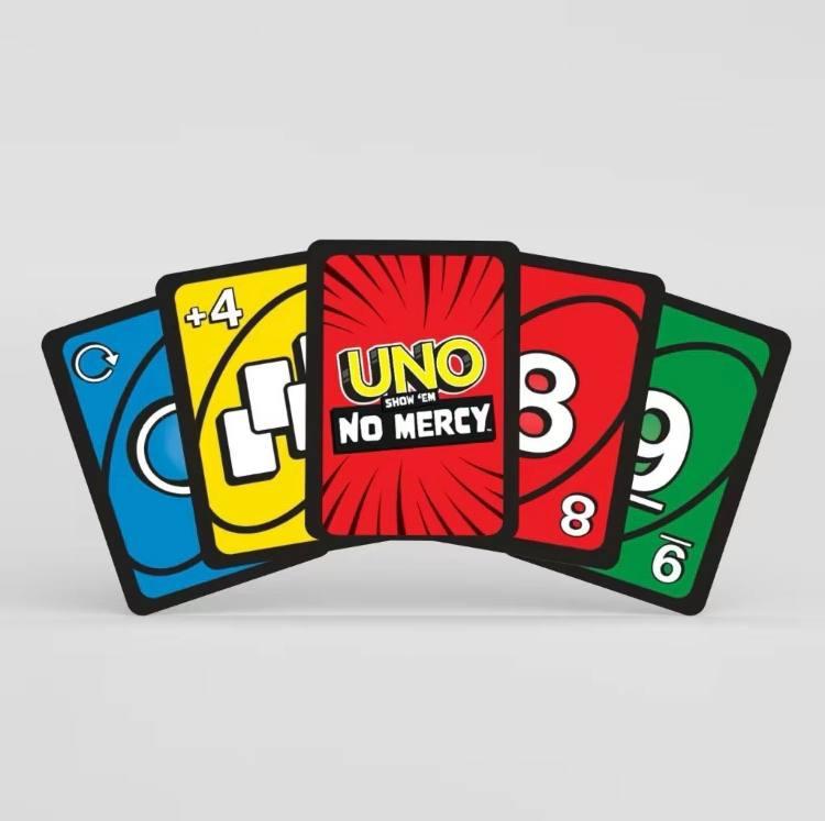 UNO NO MERCY PLUS 192 card game upgrade fof adults and kids , UNO Playing Card Set, High Quality Hard Cards, UNO card game Top Board game, fun board game for family and friend