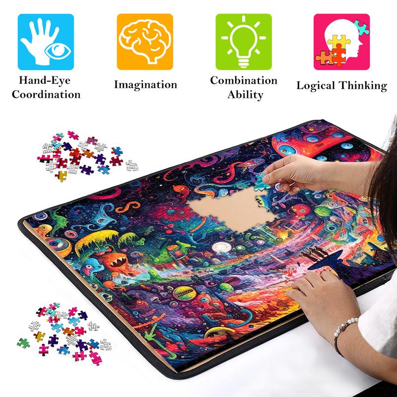 HUADADA Fantasy Alien World 1000-Piece Puzzle Set for Adults - Perfect for Home Decoration and Family Game Nights