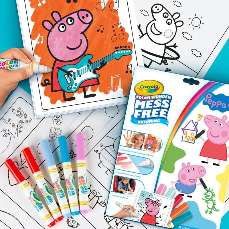 Peppa Pig Color Wonder, Mess Free Coloring Activity Set, Toddler Drawing & Coloring Kit, Peppa Pig Toy, Gift for Kids