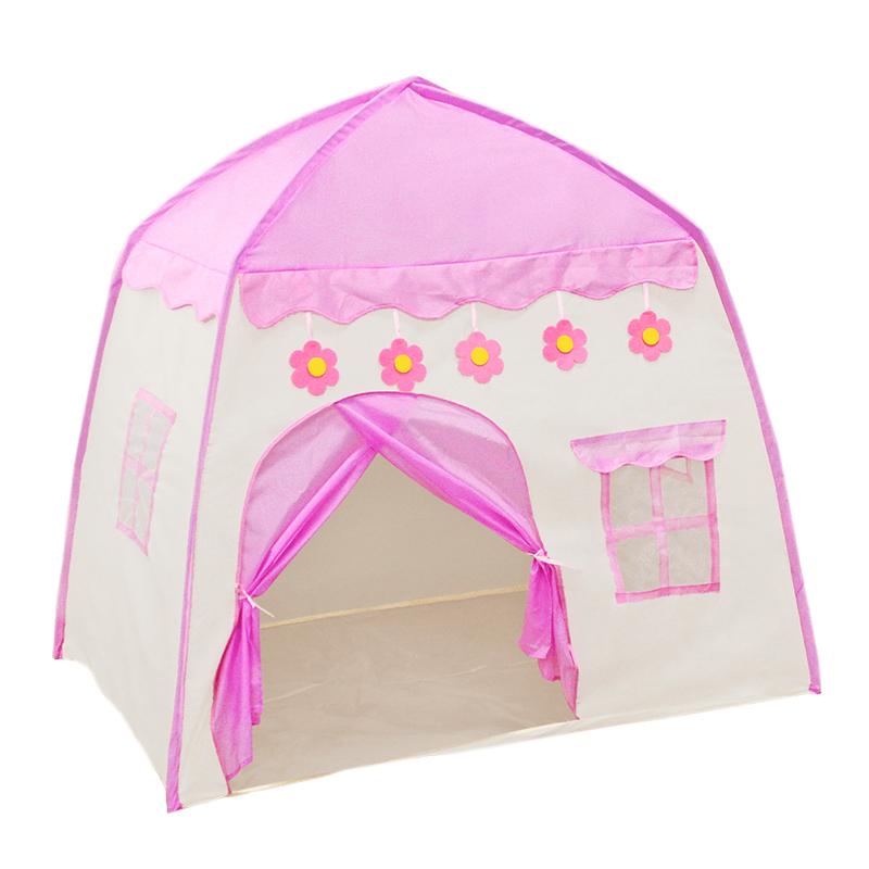 Toy Play Tent For Girls And Boys, Princess Theater, Indoor Pink Castle