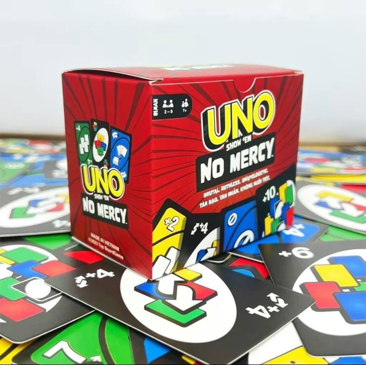 UNO NO MERCY PLUS 192 card game upgrade fof adults and kids , UNO Playing Card Set, High Quality Hard Cards, UNO card game Top Board game, fun board game for family and friend