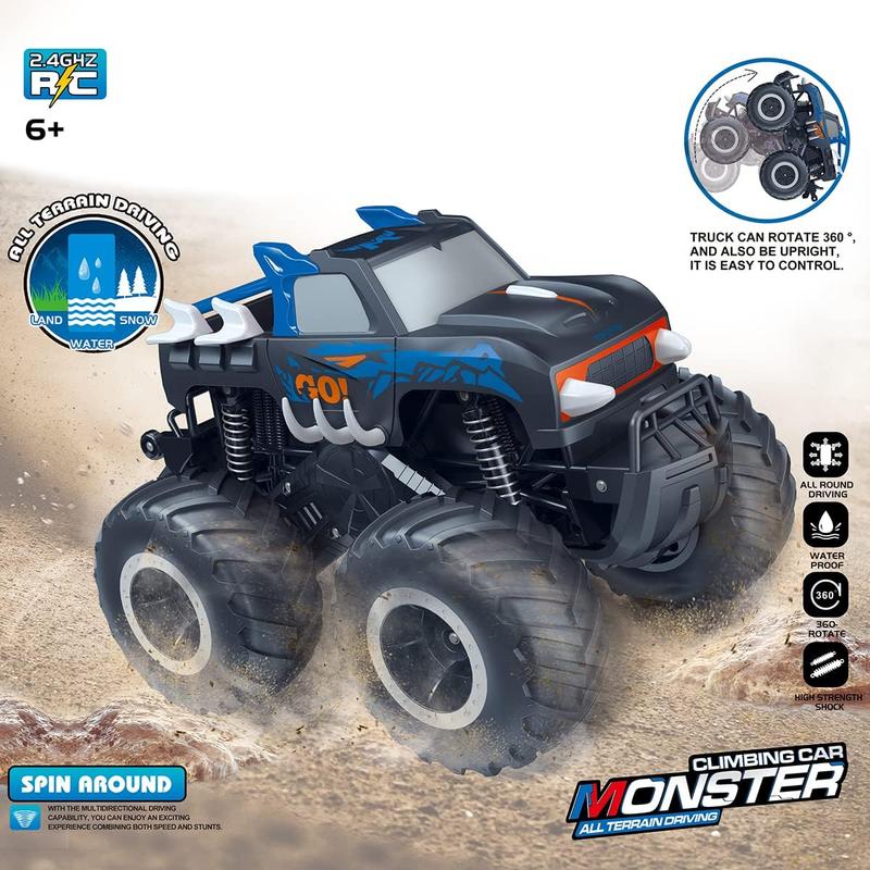 Remote Control Off-road Car, 1 Box 1:16 RC Car Truck Toy, Waterproof All Terrain 4WD Off-road Car, Gifts for Boys & Girls Ages 6+