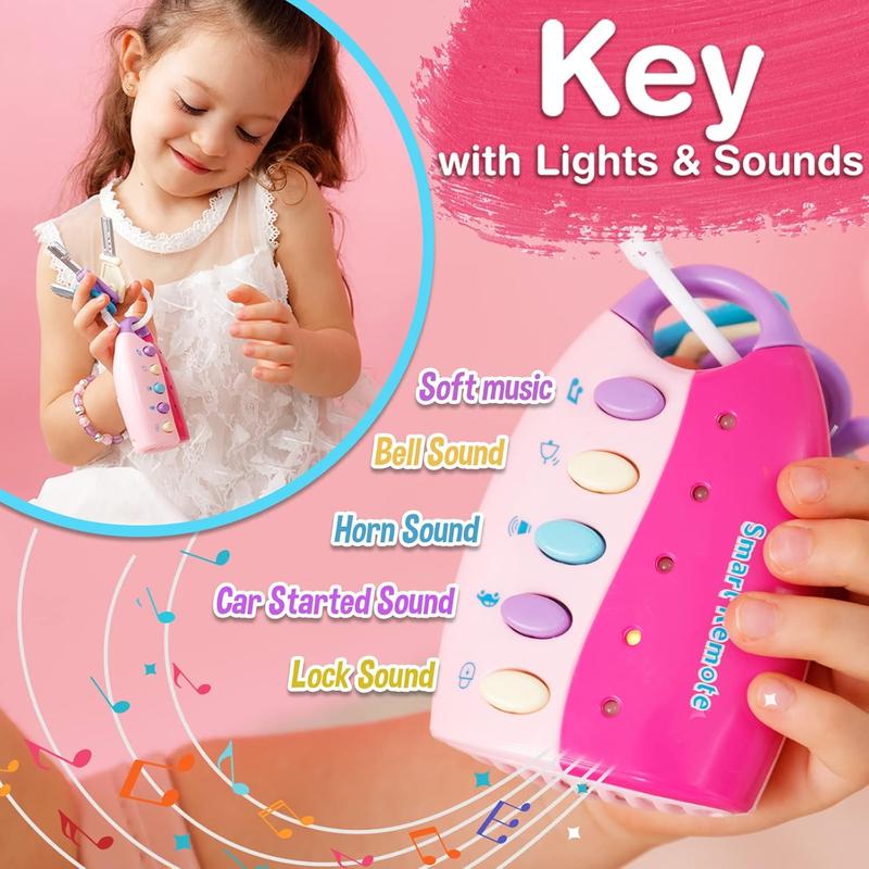 Christmas gift  Kids Makeup Kit for Girl: Cute Kids' Dress Up & Pretend Play Cosmetics Make up Purse Bag Toy Cell Phone Wallet Accessories Kit Gifts Princess Ages 6 7 8 9 10 11 12 Years Old