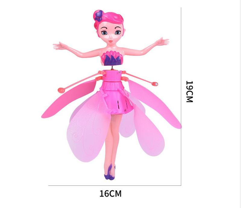 Magical Flying Toy Doll with Crystal Wings, Girls Gifts, Interactive Kids Toys for Girls and Boys Ages and up