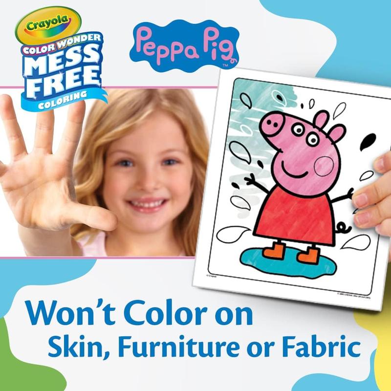 Peppa Pig Color Wonder, Mess Free Coloring Activity Set, Toddler Drawing & Coloring Kit, Peppa Pig Toy, Gift for Kids