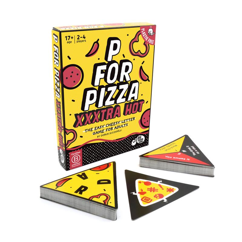 P for Pizza Board Game: Build a Giant Pizza Slice Before Anyone Else Family Word Travel Game Great for Adults and Kids