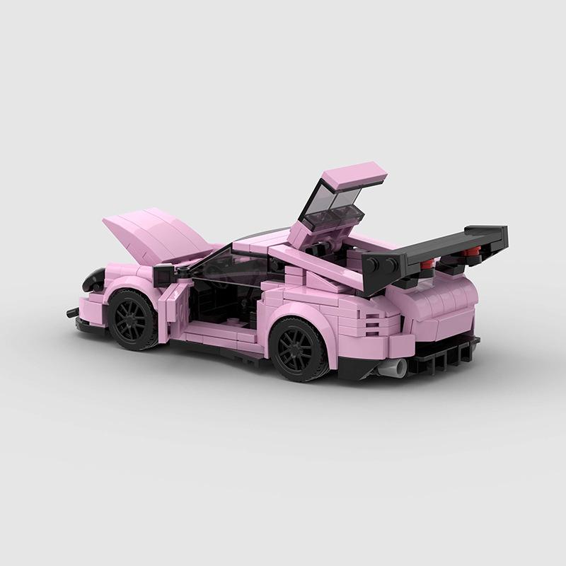 374 PCS 911 GT3RS MOC [compatible with mainstream brands]Speed Champions Racing Car Sports Model Garage Sets Building Blocks Famous Racers City Vehicle Technique DIY Bricks Toys( M10371) Christmas Gift