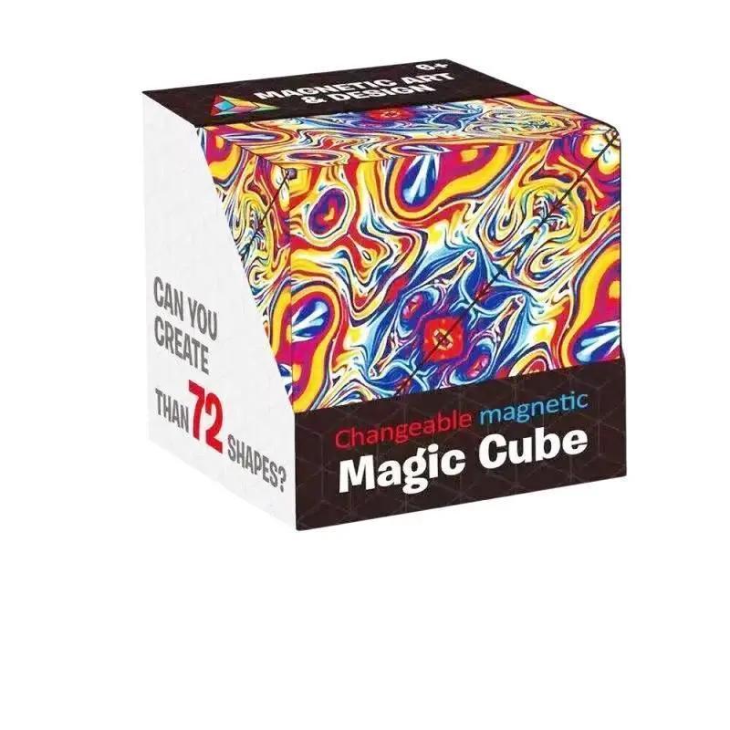 3D Magnetic Puzzle Tactile Rubik's Cube, fun and educational sensory puzzle, holiday gift, leisure decompression