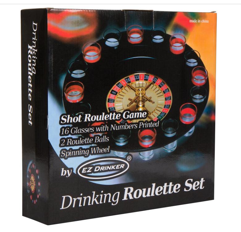 16pc Shot Roulette Game Set - Shot Spinning Drinking Game