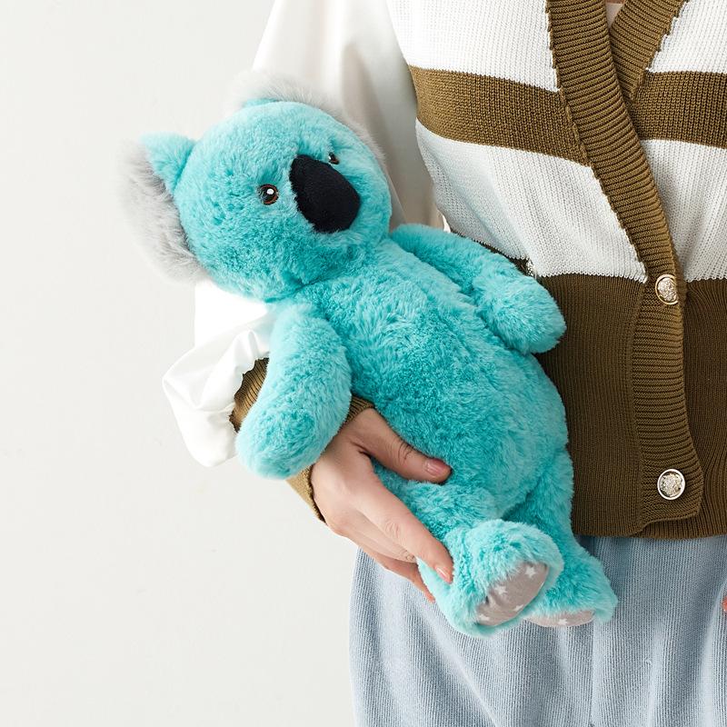 Cute and lovely koala plush doll toys, creative blue wombat animal dolls, plush animals and plush toys, children's sleep pillows, girls high value ragdoll doll gifts, birthday gifts, holiday, memorial gifts