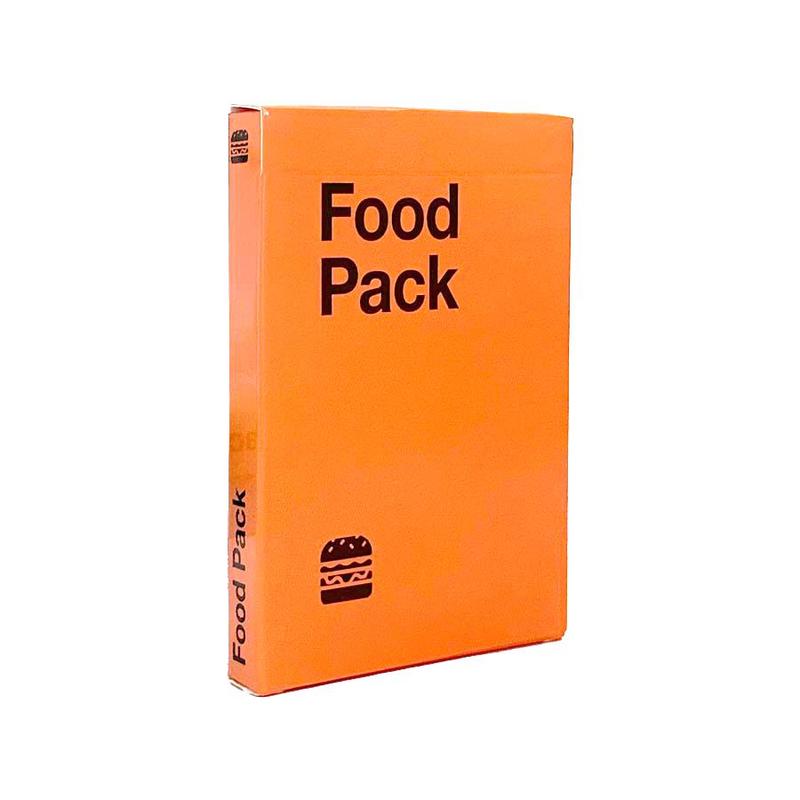 Food Pack Themed Card Game, 1 Count Cards Against Humanity Mini Expansion Creative Party Game Card, Party Activities Supplies for Adults